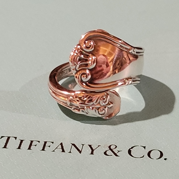 1961 Tiffany & Company Provence Spoon Ring in Sterling Silver #5 Vintage - Picture 8 of 15